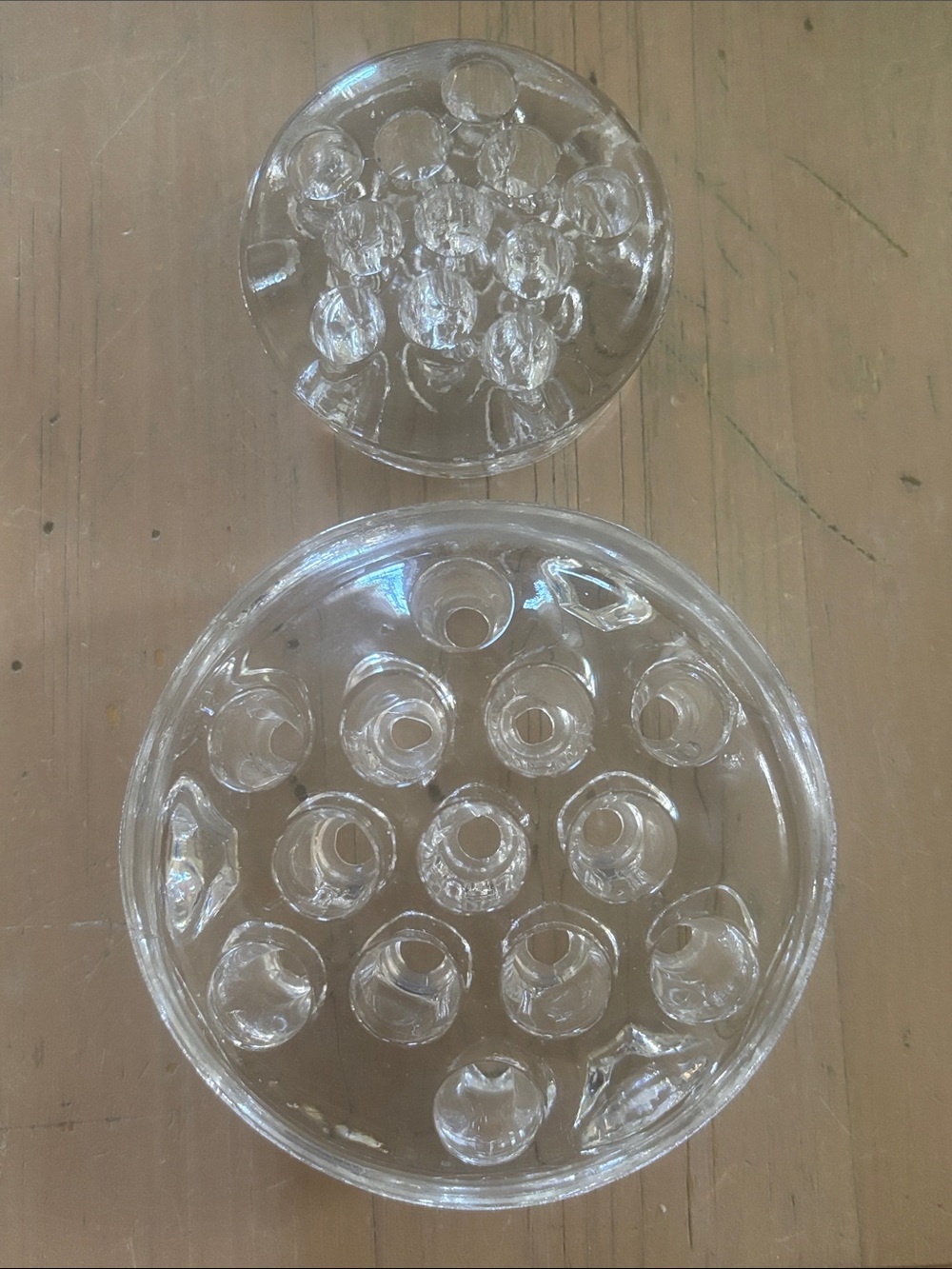 Vintage Glass Flower Frogs
